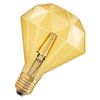 Vintage 1906 Edison 40 Filament Diamond 4W 824 Gold E27 - 