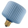DECOR LED FLAT LAMP 3.5W 827 E27 Non-DIM IN COLOURED GLASS SQUARE BLUE - 