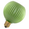 DECOR LED FLAT LAMP 3.5W 827 E27 Non-DIM IN COLOURED GLASS GLOBE GREEN - 