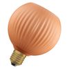 DECOR LED FLAT LAMP 3.5W 827 E27 Non-DIM IN COLOURED GLASS GLOBE ORANGE - 