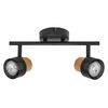 Decor Spot Cork GU10 Black 2x3.4W 927 DIM - 