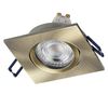 Spot Set Recess GU10 Adjustable Square Click 4.5W 827 Green Brass - 