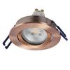 Spot Set Recess GU10 Dim Adjustable Click 6W 827 Red Brass - 