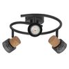 Decor Spot Cork GU10 Black Spiral 3x3.4W 927 DIM - 