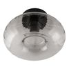 Decor Smoke Glass Ceiling E27 Black - 