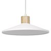 Decor Plaster Wood Pendant 320 mm E27 White - 