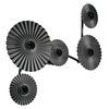 Decor Plisse Wall 5 x E27 Dark Grey - 