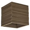 Decor Cardboard Square Ceiling E27 Brown - 
