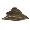 Decor Cardboard Square Ceiling Turn E27 Brown - 