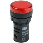 Лампа светосигнальная AD22DS d22мм 12В AC/DC красн. IEK BLS10-ADDS-012-K04 - 