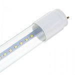 Лампа светодиодная LED (трубка) T8   9 Вт CRI80  G13 П 6500К   870Lm  AC   600мм  (2ст прям.подкл / прозрач) ФС (Смоленск-Формула Света) - 