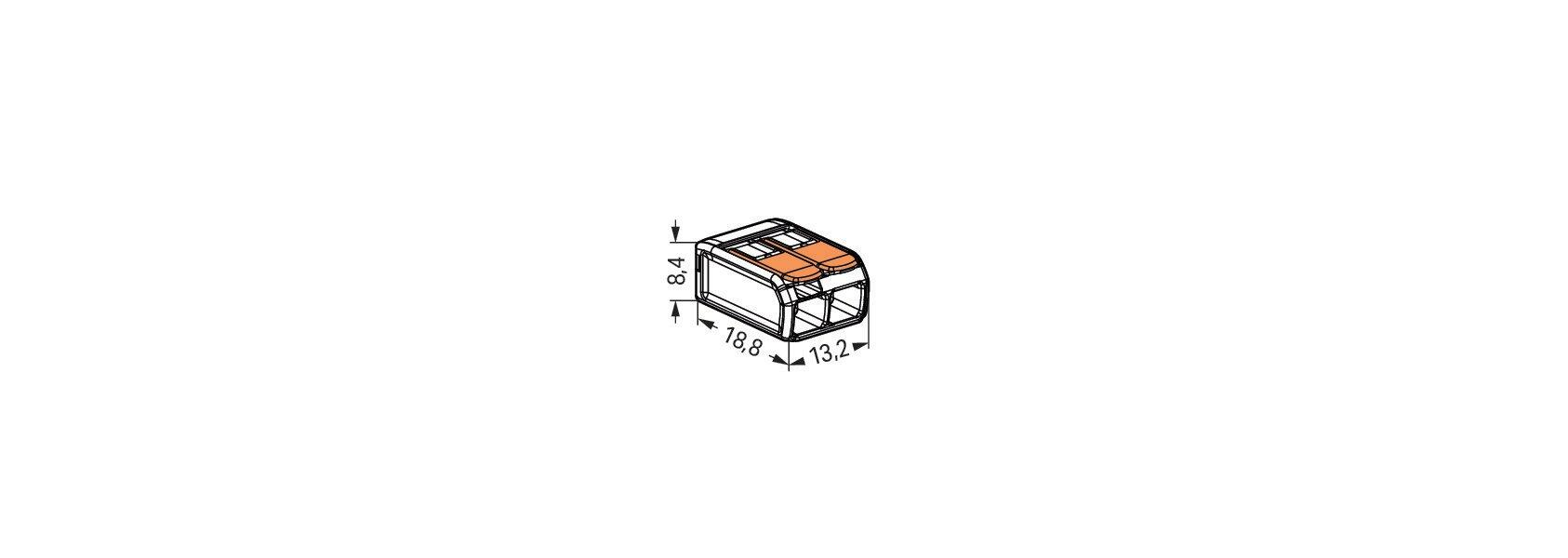 221-412   2 конт., многоразовая, 32A 450V - клеммная колодка WAGO (100) - , изображение 4