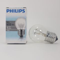 STANDART  P45   CL  60W  E27  230V (шарик прозрачный d45x73) - лампа PHILIPS - 