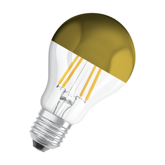 LED Star Classic A 50 Filament Mirror Gold 6.5W 827 Clear E27 - 