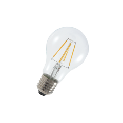 A60 12W E27 3000К Filament 220V 1200Лм 60*108мм FOTON_LIGHTING  -  лампа груша прозрачная - 