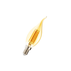FL-LED Vintage CA35 6W E14 2200К 220V 600Лм 35*117 мм FOTON_LIGHTING  -  лампа свеча на ветру - 