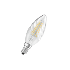 4W/827 (=40W) E14 PARATHOM FIL прозрачн - LED лампа свеча витая OSRAM - 