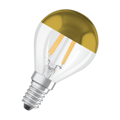 LED Star Classic P 34 Filament Mirror Gold 4W 827 Clear E14 - 