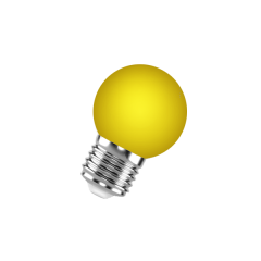 FL-LED DECO-GL45 1W E27    YELLOW  230V  E27 желтый (LED шарик) FOTON  -  лампа - 