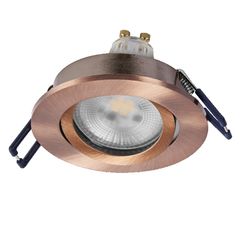 Spot Set Recess GU10 Dim Adjustable Click 6W 827 Red Brass - 