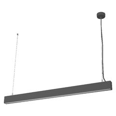Office Line Cuboid Suspended 42W 840 DIM Black - 