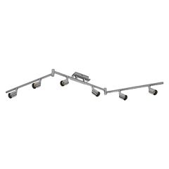 LED Spot Cylinder Duo 6xGU10 Brushed Nickel - 