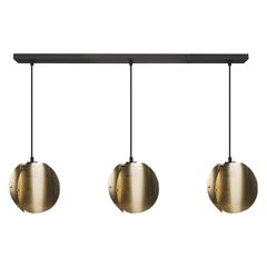 Decor Folded Globe Pendant Linear 3xE27 Gold - 