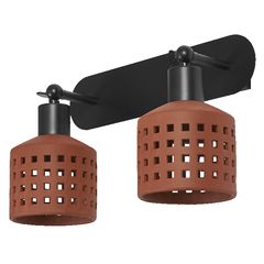 Decor Clay Windows Wall 2XE27 Brown - 