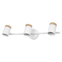 LED Spot Stamp 3xGU10 White and Wood - 