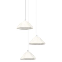Decor Lotus Leaf Pendant 3XE14 White - 