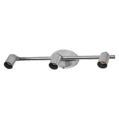 LED Spot Cylinder 3xGU10 Brushed Nickel - 