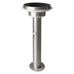 ENDURA Style Solar 40cm Post Sensor Double Circle 6W Stainless Steel - 