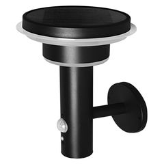 ENDURA Style Solar Wall Sensor Double Circle 6W Black - 