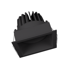 SPOT SQUARE DK ADJ 8 W 3000 K BK - 