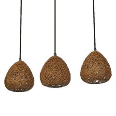 Decor Paper Drop Pendant Linear 3XE27 Beige - 