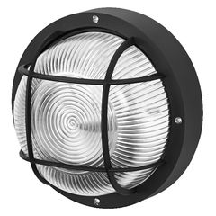 Bulkhead Essential Round E27 Black - 