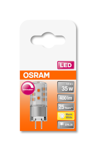 3.6W/827 (=35W) DIM GY6.35 12V LEDPPIN 400Lm - LED лампа OSRAM - , изображение 2