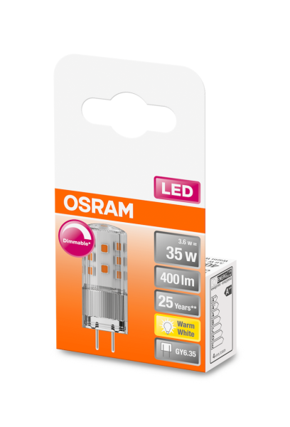 3.6W/827 (=35W) DIM GY6.35 12V LEDPPIN 400Lm - LED лампа OSRAM - , изображение 3