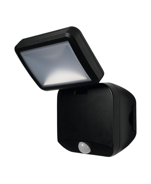 Battery LED Spotlight Sensor 4W 4000K IP54 Black - 
