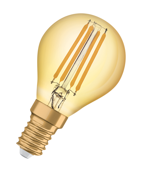 Vintage 1906 Classic P 35 Filament 4W 824 Gold E14 - 