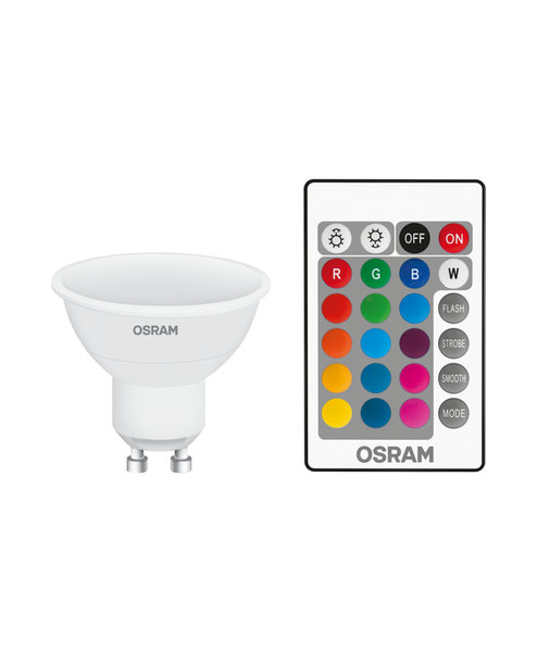 LED Superstar PAR16 25 120° RGBW Remote Control 2.9W 827 Frosted GU10 - , изображение 5