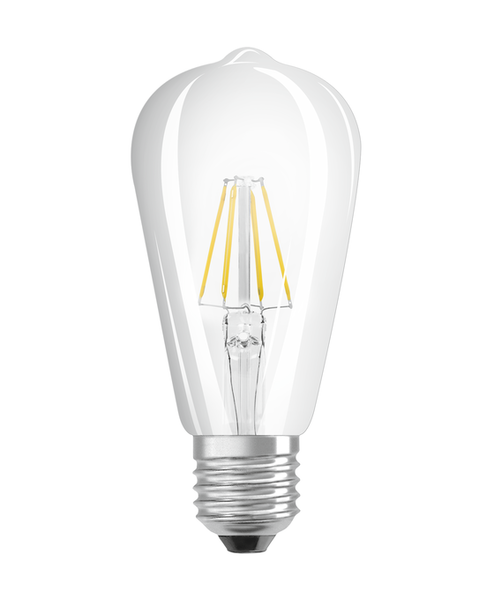 LED Classic Edison 40 Filament P 4W 827 Clear E27 - , изображение 4