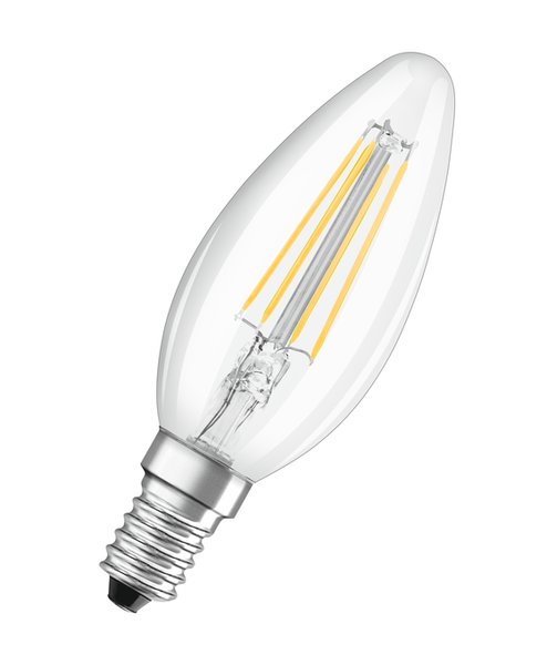 LED Classic B 40 Filament V 4W 827 Clear E14 - , изображение 3