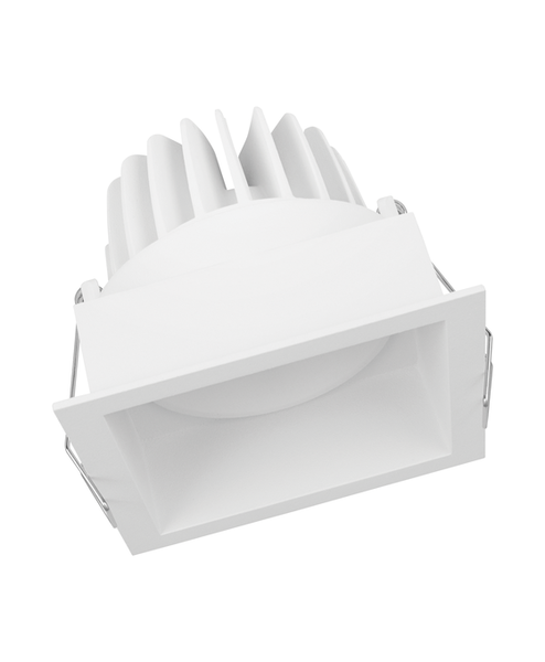 SPOT SQUARE DK ADJ 8 W 3000 K WT - 