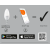 WiFi Candle Multicolour 40 5 W/ RGBW 2700K...6500K E14  470Lm Экопак1X3 RU LEDV - , изображение 5