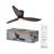Ceiling fan Fohn 1168mm 41W CCT - , изображение 3