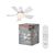 Ceiling fan Leste 445mm 21W CCT - , изображение 3