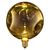 DECOR LED FLAT LAMP 3.5W 827 E27 Non-DIM IN ELECTRO GLASS LARGE GOLD - , изображение 14