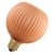 DECOR LED FLAT LAMP 3.5W 827 E27 Non-DIM IN COLOURED GLASS GLOBE ORANGE - 