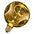 DECOR LED FLAT LAMP 3.5W 827 E27 Non-DIM IN ELECTRO GLASS MEDIUM GOLD - , изображение 17